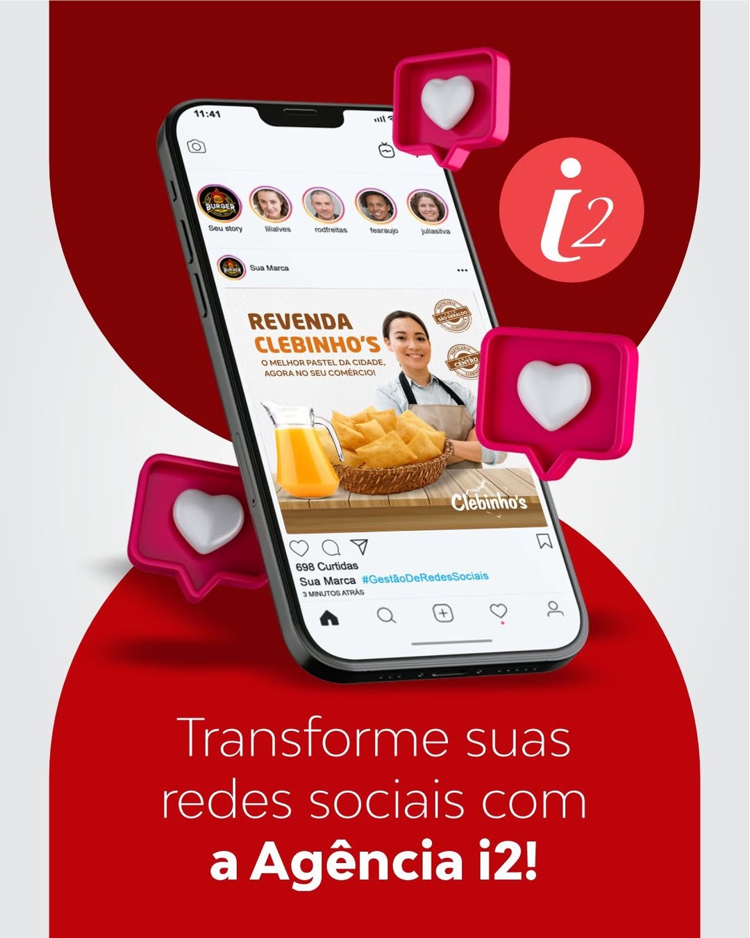 Transforme suas redes sociais com a Agência i2