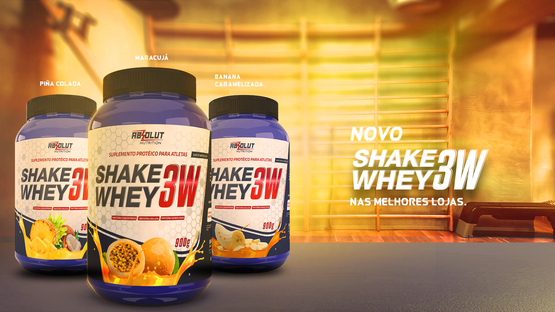 Novo WHEY 3W ABSOLUT NUTRITION