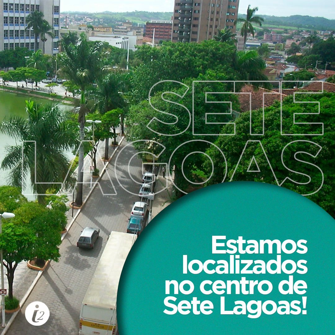 Estamos localizados no centro de Sete Lagoas!